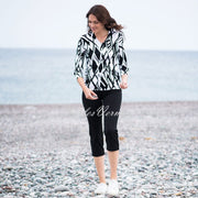 Marble Sweater – Style 5591-101 (White / Black)