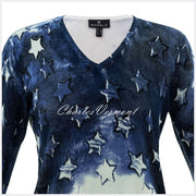 Marble Sweater – Style 5790-188 (Navy / Ice Green)