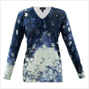 Marble Sweater – Style 5790-188 (Navy / Ice Green)