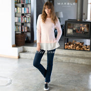 Marble Sweater – Style 5797-120 (Pale Pink / White)