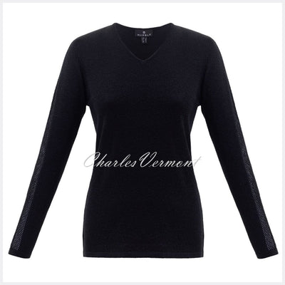 Marble Sweater – Style 5802-101 (Black / Silver Speckles)
