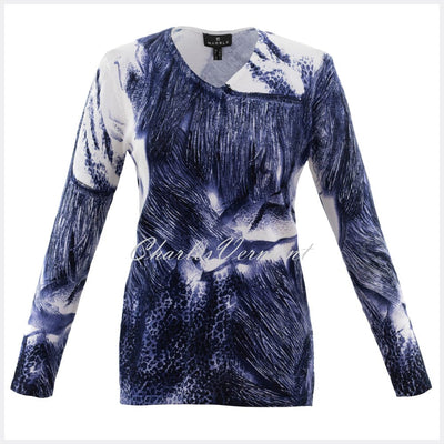 Marble Sweater – Style 5803-103 (Navy / Off White)