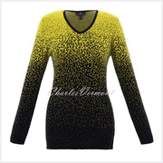 Marble Sweater - Style 5825-189 (Chartreuse / Black)