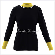 Marble Sweater – Style 5829-189 (Black / Chartreuse)