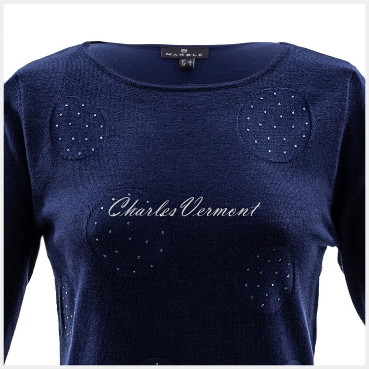 Marble Sweater – Style 5833-103 (Navy)