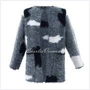 Marble Cardigan – style 5846 -101 (Black / Charcoal / White)
