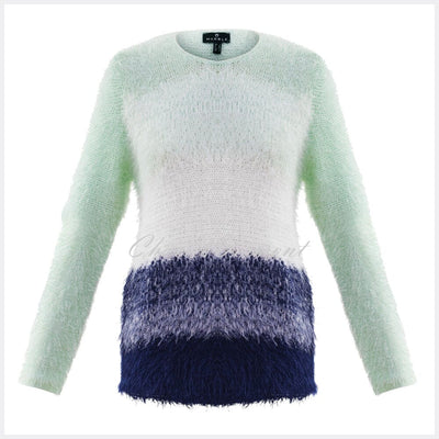 Marble Sweater – Style 5849-188 (Ice Green / White / Navy)