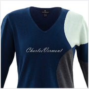 Marble Sweater – Style 5871-188 (Navy / Charcoal / Ice Green)