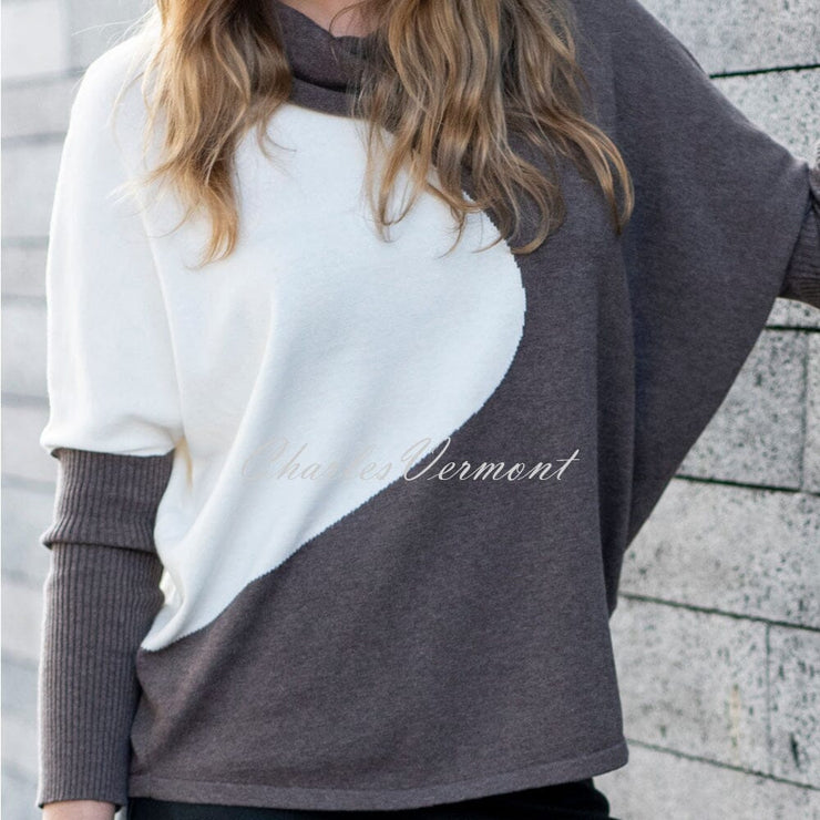 Marble Sweater – Style 5877-159 (Mocha / Off White)