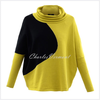 Marble Sweater – Style 5877-189 (Chartreuse / Black)