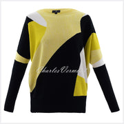 Marble Sweater – Style 5883-189 (Chartreuse / Black / White)