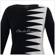 Marble Sweater – Style 5889-101 (Black / Off White)