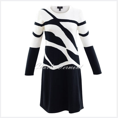 Marble Dress – Style 5901-104 (Off White / Black)