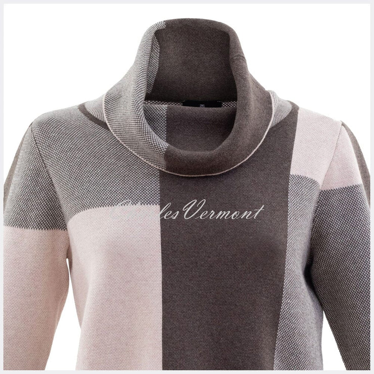 Marble Sweater – Style 5904 -120 (Pale Pink / Mocha / Off White)