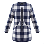 Marble Cardigan – Style 5914-103 (Navy / White)
