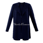 Marble Long-line Cardigan – Style 6001-103 (Navy)