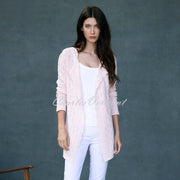 Marble Longline Cardigan – Style 6001-120 (Pale Pink)