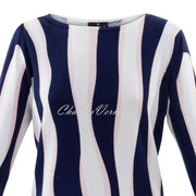 Marble Sweater – Style 6005-120 (Pale Pink / White / Navy)
