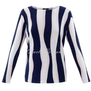 Marble Sweater – Style 6005-120 (Pale Pink / White / Navy)