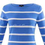 Marble Sweater – Style 6015-190 (Azure Blue / White)