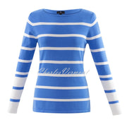 Marble Sweater – Style 6015-190 (Azure Blue / White)