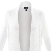 Marble Longline Cardigan – Style 6028-102 (White)