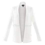Marble Longline Cardigan – Style 6028-102 (White)