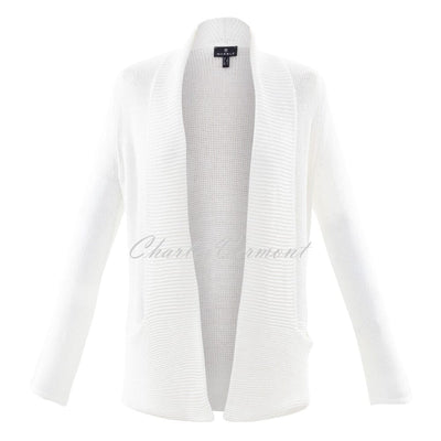 Marble Longline Cardigan – Style 6028-102 (White)