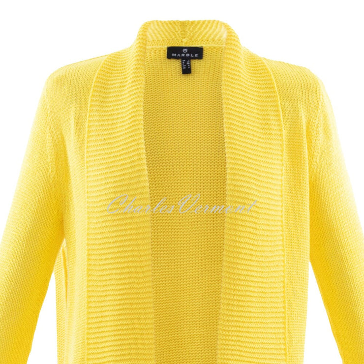 Marble Longline Cardigan – Style 6028-152 (Yellow)