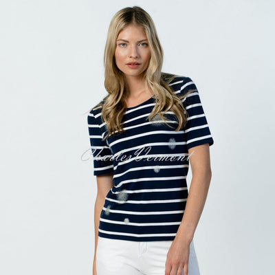 Marble Top – Style 6080-103 (Navy / White)