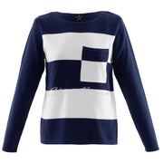 Marble Sweater – Style 6102-103 (Navy / White)
