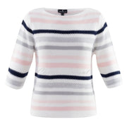 Marble Sweater – Style 6124-120 (White / Grey / Pale Pink)