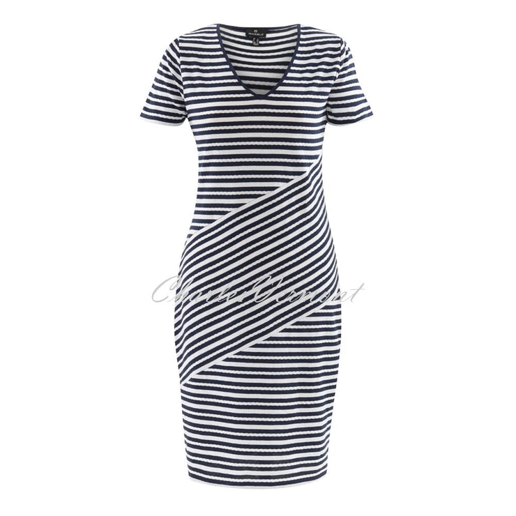 Marble Dress – Style 6161-103 (Navy / White)
