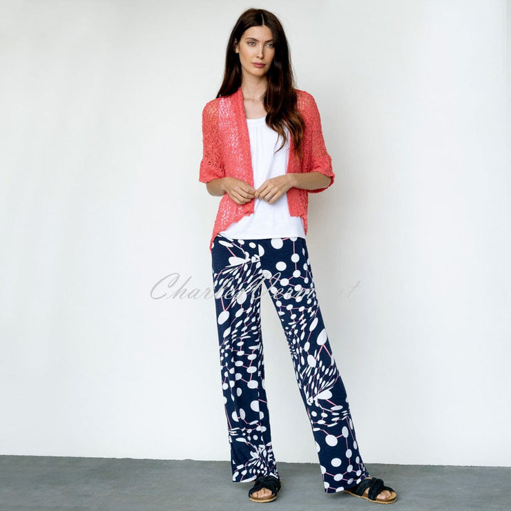 Marble Trouser – Style 6184-135 (Navy / Watermelon / White)