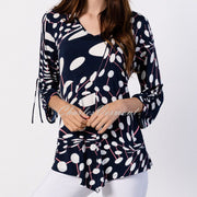 Marble Tunic – Style 6191-135 (Navy / Watermelon / White)