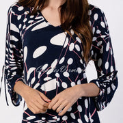 Marble Tunic – Style 6191-135 (Navy / Watermelon / White)