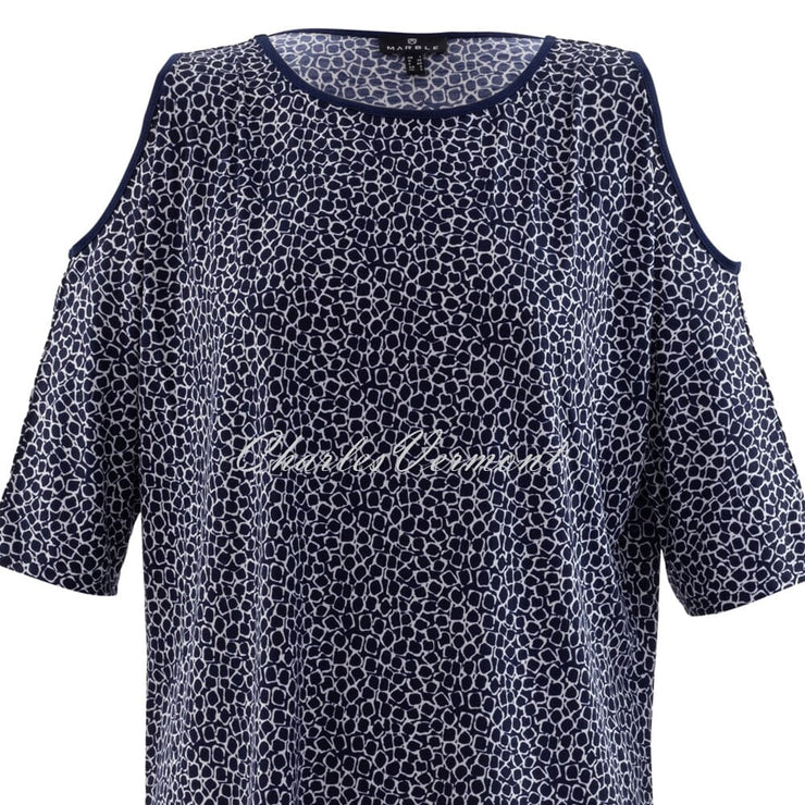 Marble Tunic – Style 6194-103 (Navy / White)