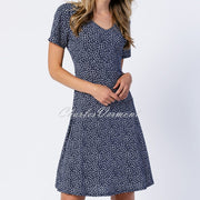Marble Dress – Style 6196-103 (Navy / White)