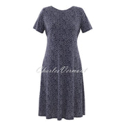 Marble Dress – Style 6196-103 (Navy / White)