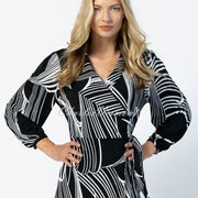 Marble Dress – Style 6198-102 (Black / White)