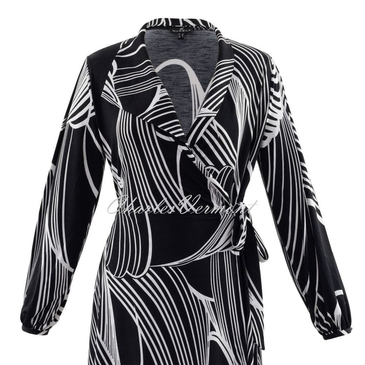 Marble Dress – Style 6198-102 (Black / White)