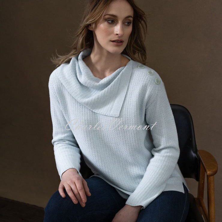 Split cowl neck sweater outlet