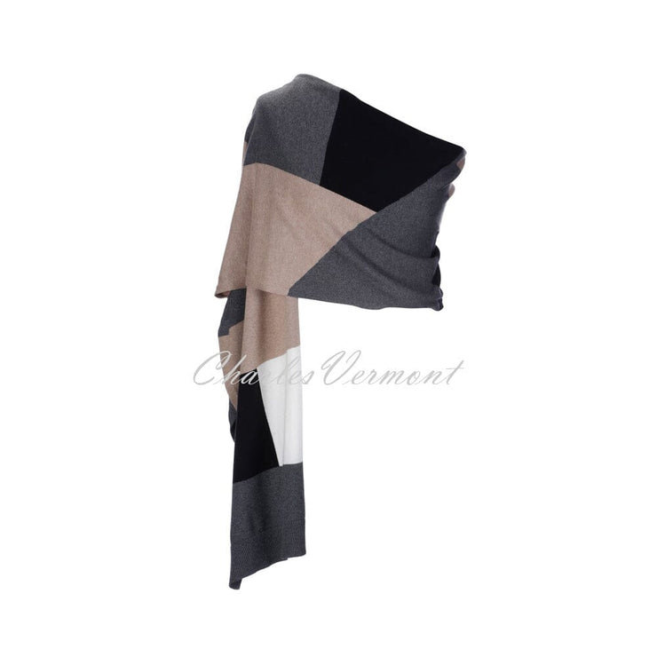 Marble Scarf – style 6381-166 (Light Camel / Multi)