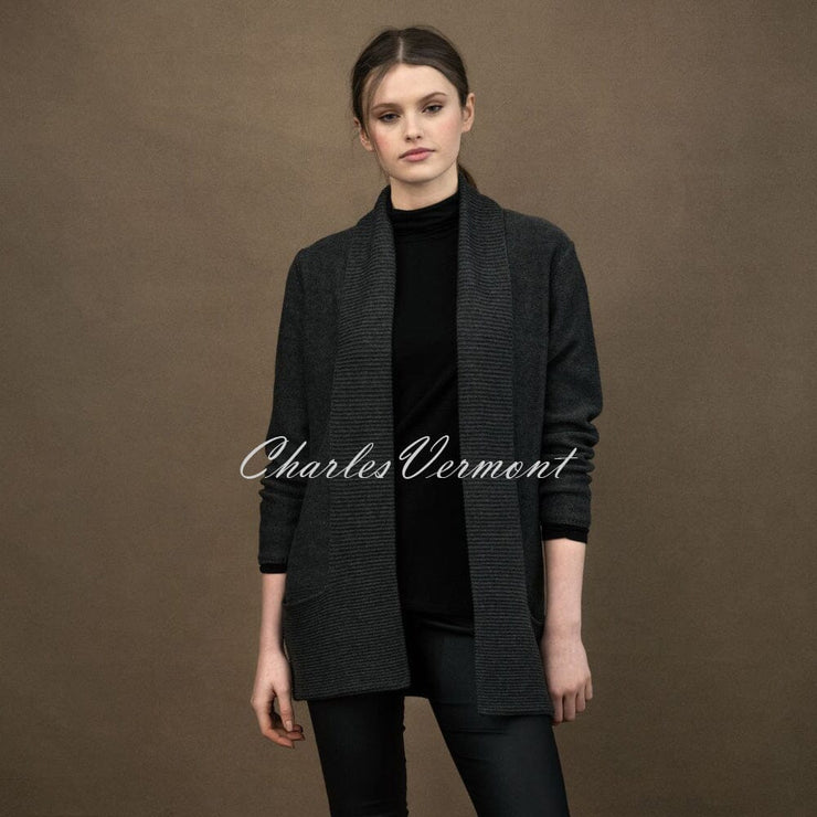 Marble Cardigan – style 6391-105 (Charcoal Grey)