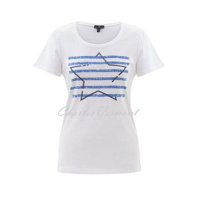 Marble Top - Style 6532-190 (White / Mid Blue)