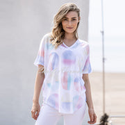 Marble Two-Piece Top - Style 6546-190 (White / Multi)