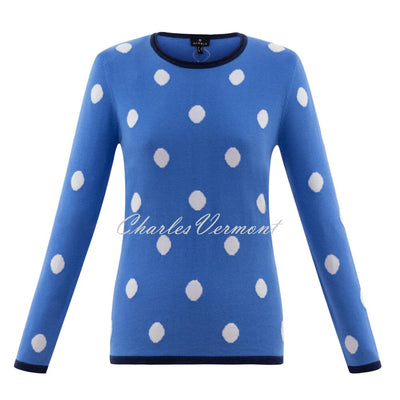 Marble Spot Sweater - Style 6562-103 (Mid Blue)