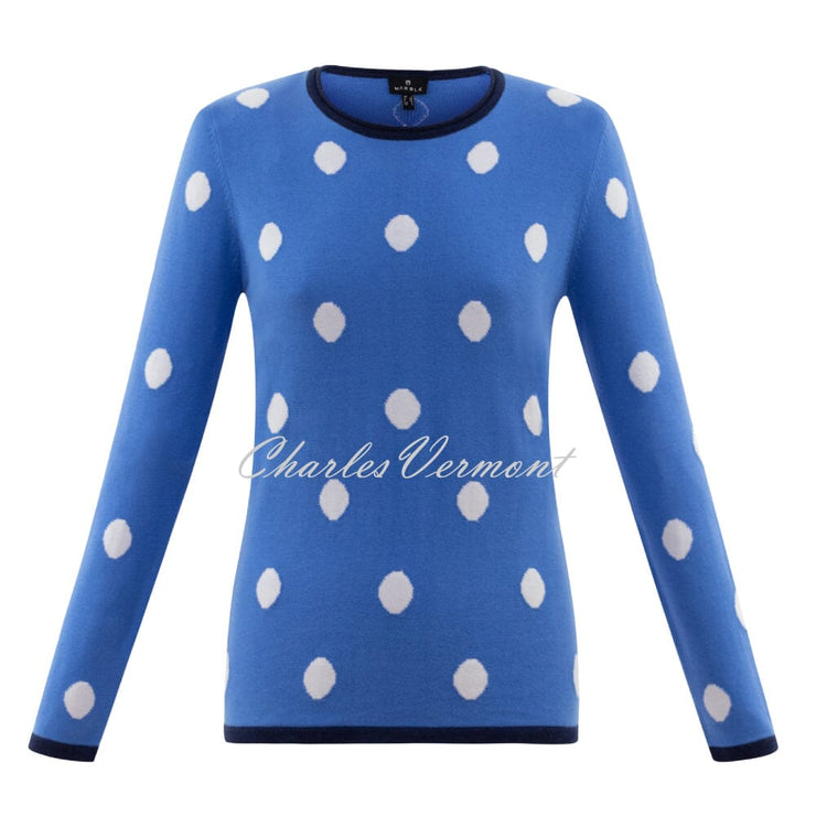 Marble Spot Sweater - Style 6562-103 (Mid Blue)