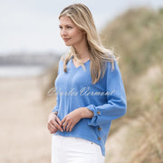 Marble Sweater - Style 6581-190 (Mid Blue)