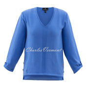 Marble Sweater - Style 6581-190 (Mid Blue)